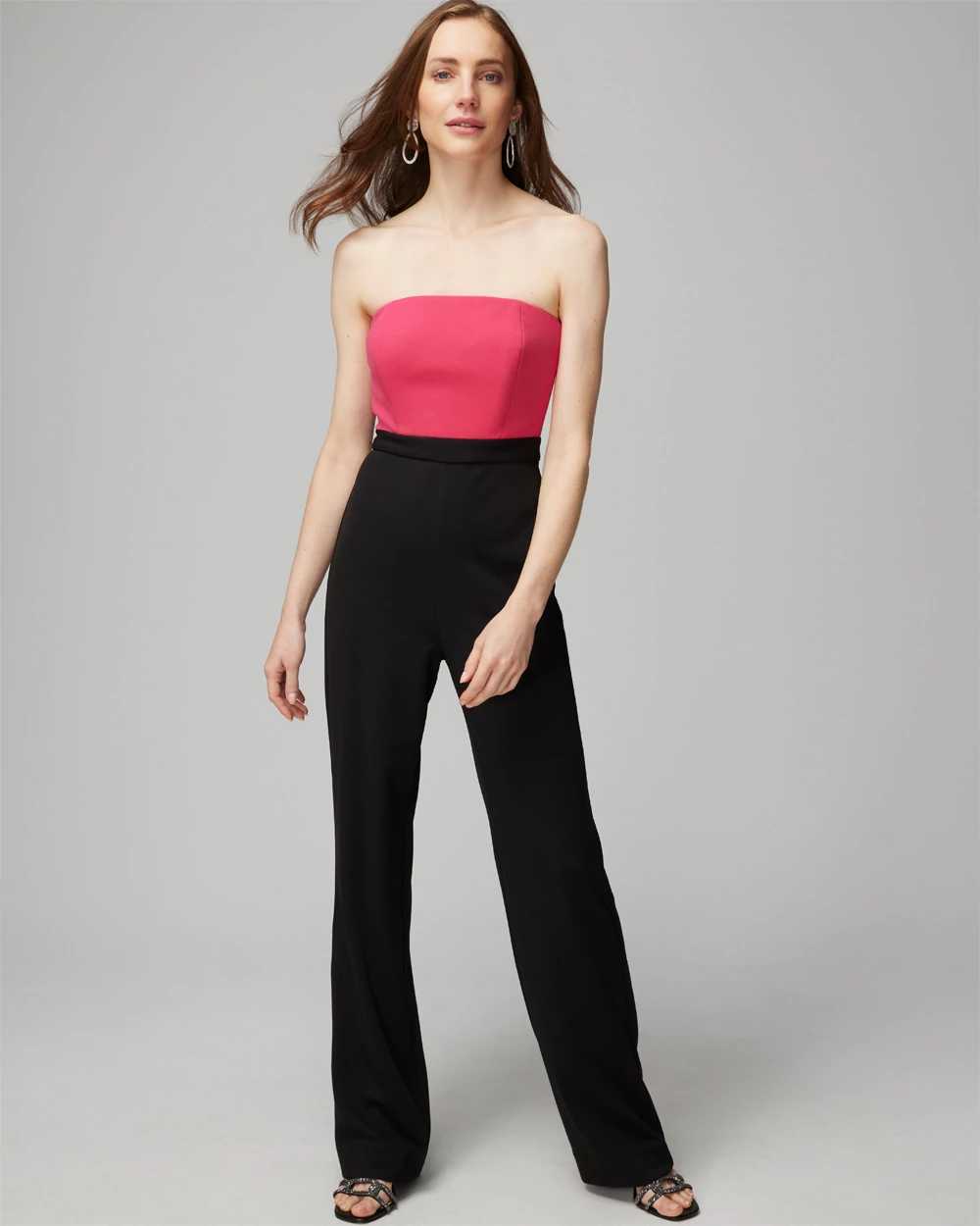 White house black market strapless jumpsuit 2025